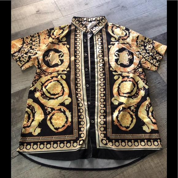 Shirts 👔 for men black & yellow - Picture 1 of 3